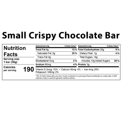 Small Chocolate Bars - Box of 18