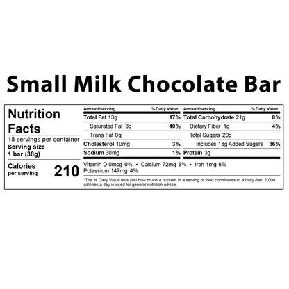 Small Chocolate Bars - Box of 18