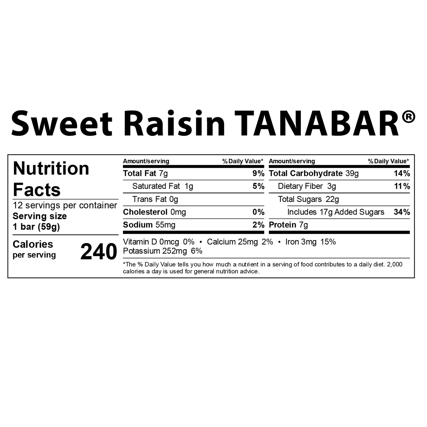 TANABAR® Granola Bars - Box of 12